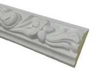 Pu Strip Bar White Flower Design  